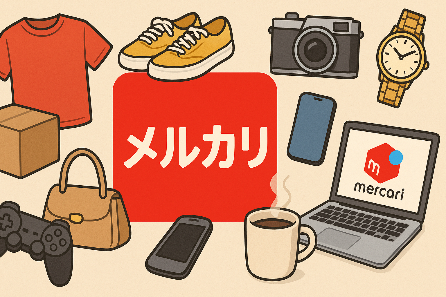 メルカリアプリの再起動の仕方とエラー解消法